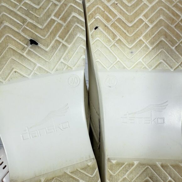 Dansko Loafer Women Size 10.5-11 US 41 EU White Slip On Minimalist Nurse Work - Picture 12 of 15